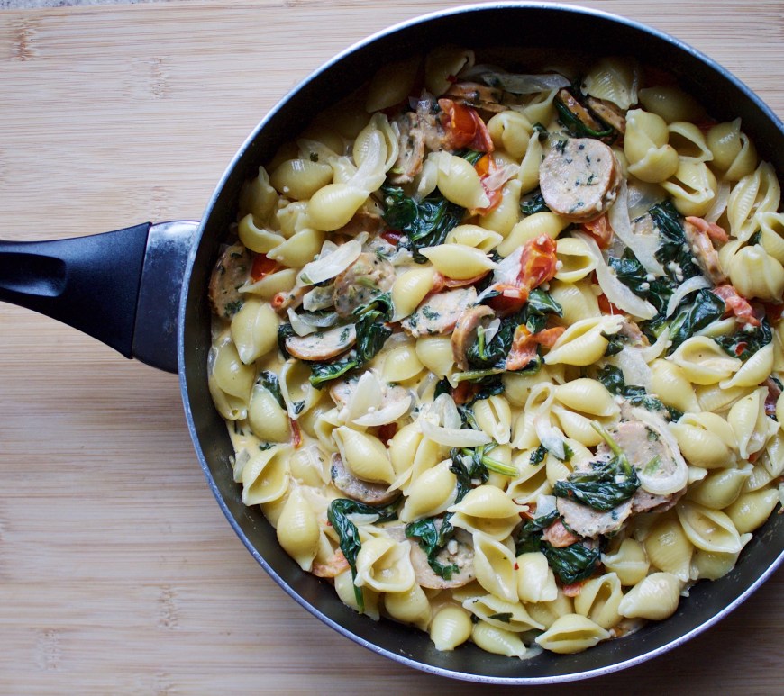 Creamy vegetable pasta